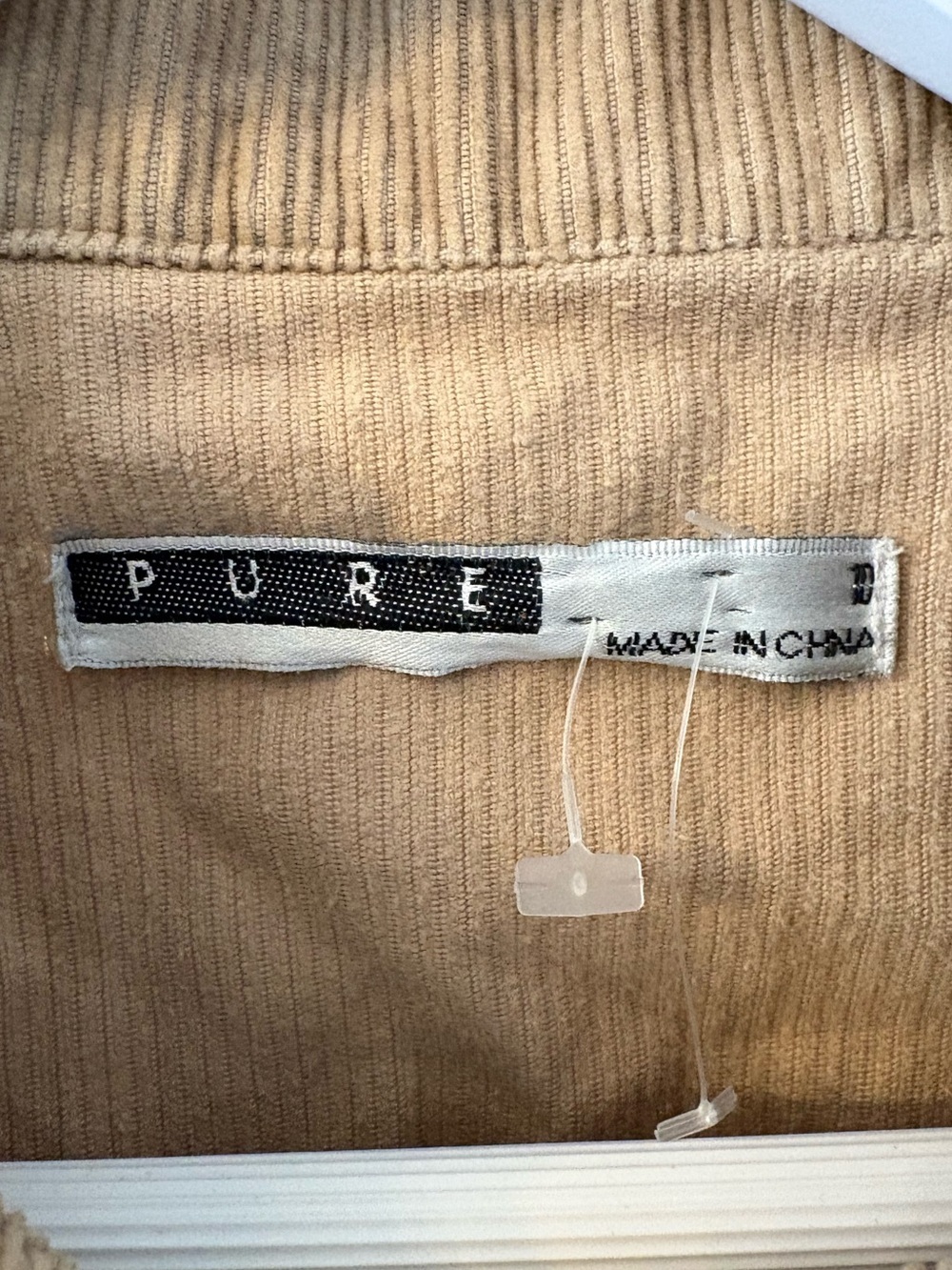 Beige Corduroy Button Up Jacket Size Extra Small Cotton - Picture 7 of 10